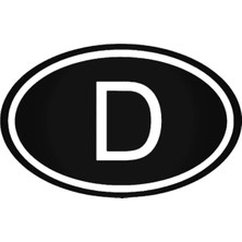 UAStudio D Almanya Ülke Logosu Oto Özel Yeni Sticker 15 x 9 cm Uyumlu