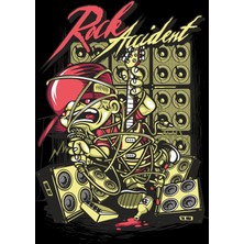 Reysa Tasarım Rock Accident Sticker 10X10 Cmrenkli Sticker