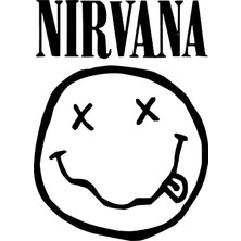 UAStudio Nirvana Oto Sticker Siyah 25 x 35 cm Aracınıza Yeni Bir Tarz Katın MISS-774