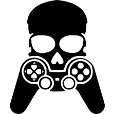 UAStudio Gamer Kuru Kafa - Araç, Oto, Laptop, Duvar Uyumlu Sticker 20*24 cm
