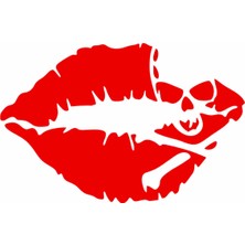 UAStudio Dudak Kuru Kafa Sticker 7*4 Plaka Oto Motorsiklet Depo Uyumlu
