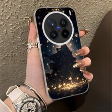 HONTINGA Vivo X200 Pro ile Uyumlu Kılıf Silikon Kenar Sert Arka Kamera Koruyucu Basitlik Anti Düşme Kamera Korumalı Abiye Desen Couple Telefon Kılıfı Kadın ve Erkek Için Uygundur K1-1356