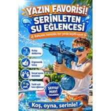 Empressco Denapcal Sarjlı Işıklı Seri Atış Yazlık Oyuncak Su Tabancası – Büyük Boy Şeffaf Mavi Su Silahı Çocuk Havuz Plaj Bahçe Eğlence Ürünü - Fiyatı, Yorumları