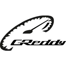 UAStudio Greddy Saat Oto Arka Cam Kaliteli Kaliteli Sticker 20 x 20 cm