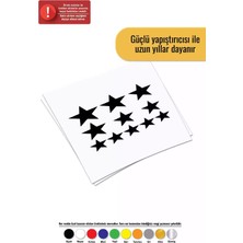 UAStudio Yıldız - Araç, Oto, Laptop, Duvar Uyumlu Sticker 15*12 cm
