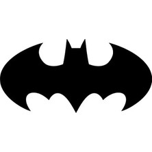 UAStudio Batman Amblem Duvar Dekor Kaliteli Kaliteli Sticker 40 x 20 cm