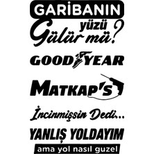 UAStudio Oto Arka Cam Yazı 6 Sticker 20 x 35 cm
