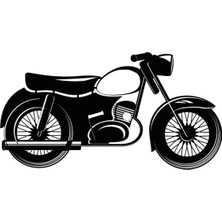 UAStudio Klasik Motosikletler Model 3 Oto Özel Yeni Sticker 30 x 15 cm