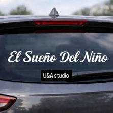 UAStudio El Sueño Del Niño Sticker 90 cm Ölçüsü Araç Oto Uyumlu