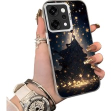 HONTINGA Oppo Reno 14 Pro 5g ile Uyumlu Kılıf Silikon Kenar Sert Arka Kamera Koruyucu Basitlik Anti Düşme Kamera Korumalı Abiye Desen Couple Telefon Kılıfı Kadın ve Erkek Için Uygundur K1-1356