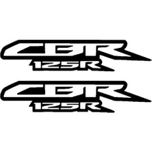 UAStudio Cbr 125R Yazı Motosiklet Kaliteli Kaliteli Sticker 2 Adet 15 x 5 cm
