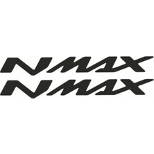 UAStudio Nmax Yazı Motosiklet Sticker 2 Adet 10 x 5 cm