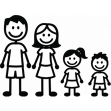 UAStudio Crazy Family Çılgın Aile Sticker 20*10 Arac Oto Motorsiklet Uyumlu