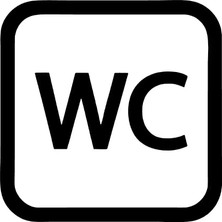 UAStudio Wc Amblemi Oto Kaliteli Kaliteli Sticker Siyah 15 x 15 cm Aracınıza Yeni Bir Tarz Katın MISS-774