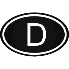 UAStudio D Deutschland Country Oto Motor Laptop Duvar Folyo Kaliteli Kaliteli Sticker 10 x 6 cm