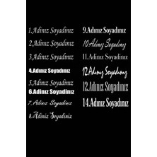 UAStudio Kişiye Özel Isim Sticker 22*5 Araç Oto Motorsiklet Uyumlu U&a Ürünüdür