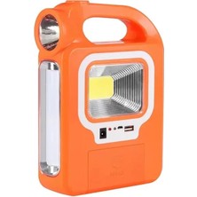 EstoreBox HB-6399A Cob Ledli Solarlı 3 Kademeli Işıldak Fener (Ampül Dahil) (Om-20)