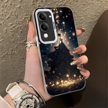 HONTINGA Vivo Y04 ile Uyumlu Kılıf Silikon Kenar Sert Arka Kamera Koruyucu Basitlik Anti Düşme Kamera Korumalı Abiye Desen Couple Telefon Kılıfı Kadın ve Erkek Için Uygundur K1-1356