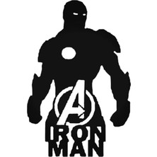 UAStudio Iron Man Oto Özel Yeni Sticker 25 x 37 cm