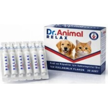 Dr.Animal Dr. Animal Relax 20'li Pipet (30G) Kedi ve Köpekler Için Sakinleştirici Destek