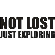 UAStudio Not Lost Oto Arka Cam Sticker 21 x 8 cm