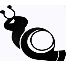 UAStudio Turbo Salyangoz Kaliteli Kaliteli Sticker 10 x 8 cm