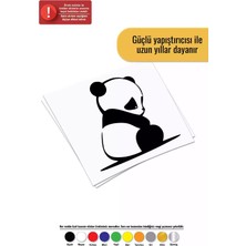 UAStudio Üzgün Panda Sticker Oto Motor Laptop Duvar Folyo Sticker 20 x 20 cm