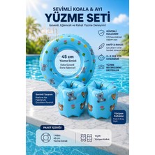 Empressco Sevimli Koala & Ayı Çocuk Yüzme Seti, 45 Cm, Kolluk ve Simitli, 2-5 Yaş