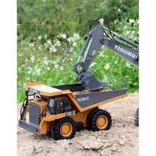 Aksoy Toys Uzaktan Kumandalı Damperli LED Işıklı Sesli 9 Fonksiyonlu Kamyon