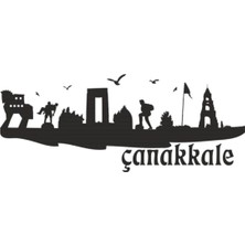 UAStudio Çanakkale Silüeti Sticker 30 x 9 cm