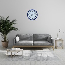 GV Home Royal Lacivert 36 cm Duvar Saati