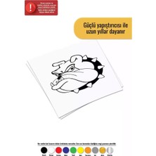 UAStudio Sinirli Bulldog - Araç, Oto, Laptop, Duvar Uyumlu Sticker 15*15 cm