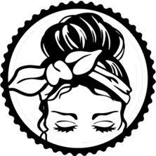 UAStudio Köylü Güzeli Tasarım Sticker 10 x 10 cm