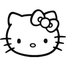 UAStudio Hello Kitty Hello Kitty Flip The Bird Bad Style 2 Sticker 20 cm