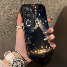 HONTINGA Vivo Y19S ile Uyumlu Kılıf Silikon Kenar Sert Arka Kamera Koruyucu Basitlik Anti Düşme Kamera Korumalı Abiye Desen Couple Telefon Kılıfı Kadın ve Erkek Için Uygundur K1-1356