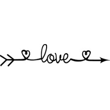 UAStudio Love Oku - Araç, Oto, Laptop, Duvar Uyumlu Kaliteli Kaliteli Sticker 20*4 cm