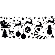 UAStudio Yılbaşı Geyikli Konsept Stickers 50*30