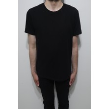 Santa Fistan Store Erkek Düz Spor Kesim Rahat Kalıp Bisiklet Yaka T-Shirt