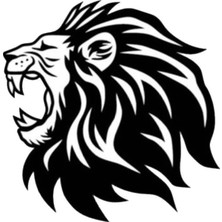 UAStudio Aslan Tasarımlı Kaliteli Kaliteli Sticker Tip 2 Kaliteli Kaliteli Sticker 10 x 10 cm