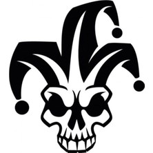 UAStudio Joker Oto Motor Laptop Duvar Folyo Sticker 40 x 44 cm