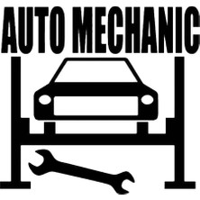 UAStudio Auto Mechanic Kaliteli Kaliteli Sticker 24 x 24 cm