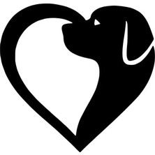 UAStudio Köpek Aşkı Kaliteli Kaliteli Sticker 10 x 10 cm