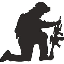 UAStudio Asker Tasarım Oto Özel Yeni Kaliteli Kaliteli Sticker 25 x 22 cm