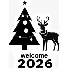 UAStudio Yılbaşı Noel Konsepti Sticker 20*20