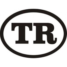 UAStudio Tr Logo Oto Motor Laptop Duvar Folyo Sticker 40 x 28 cm