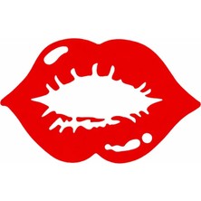 UAStudio Dudak Sticker 4*3 Plakaya Uyumlu Arac Motosiklet Kask Uyumlu