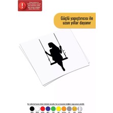 UAStudio Salıncaktaki Kız Sticker Oto Motor Laptop Duvar Folyo Sticker 25 x 50 cm