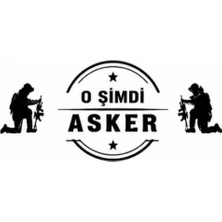 UAStudio O Şimdi Asker Oto Araç Sticker Kalıtelı