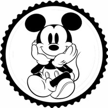 UAStudio Miki Fare Tasarım Sticker 30 x 30 cm