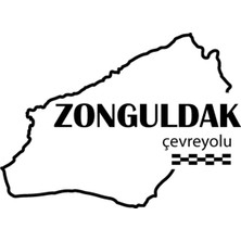 UAStudio Zonguldak Çevreyolu Sticker (Oto-Motor-Laptop-Duvar-Dekor) 24 x 18 cm